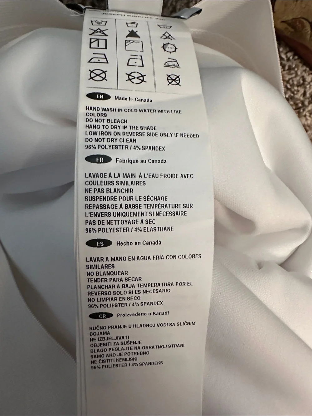 Joseph Ribkoff White Pencil Skirt - Sleek Professional Style - Picture 8 of 11